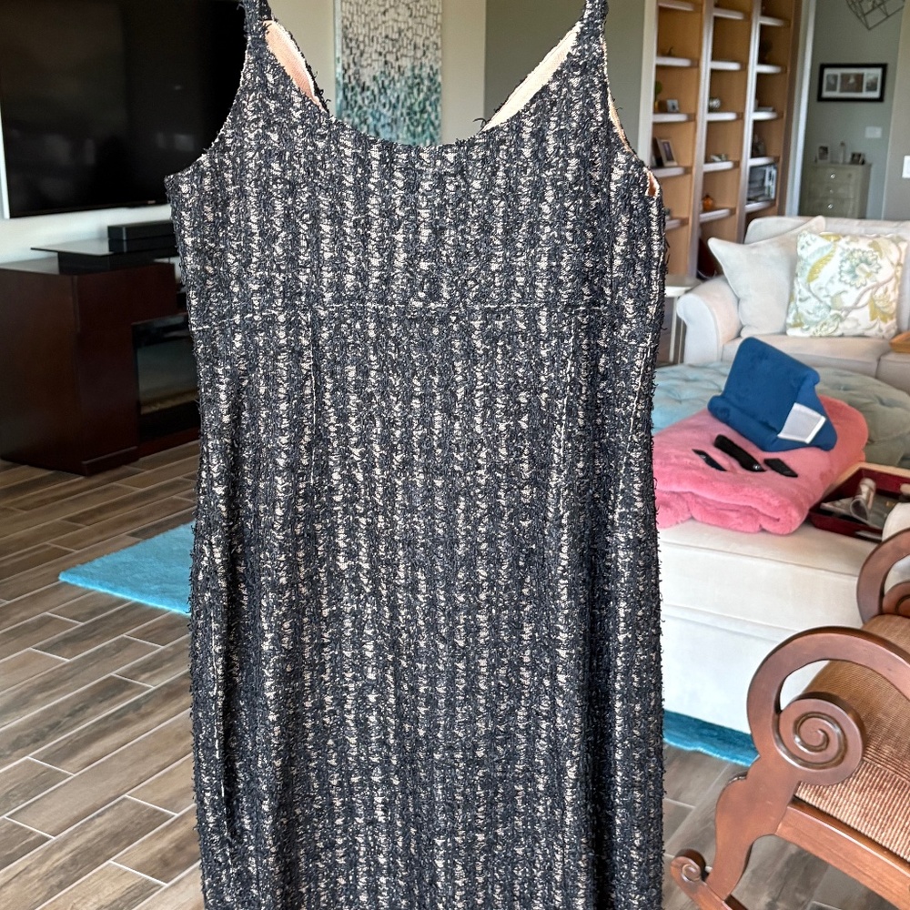 St. John black/grey dress